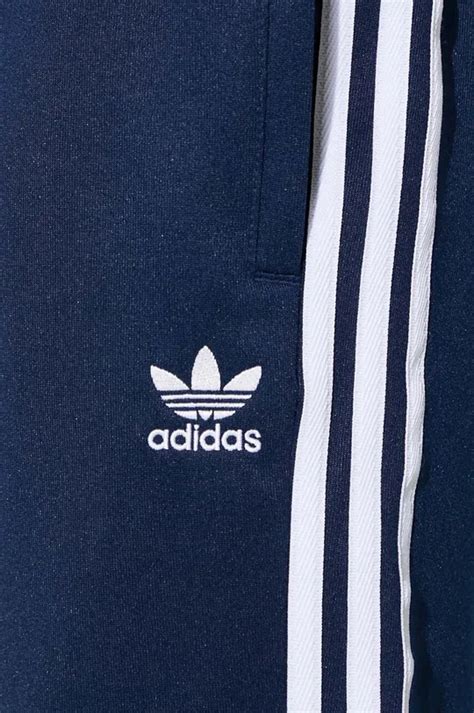 adidas originals adicolor joggers blu navy con bottoni a pressione